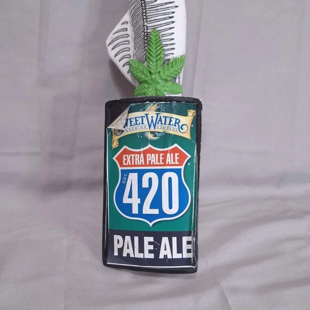 SweetWater Brewing‎ 420 Extra Pale Ale White Fish Skeleton Beer Tap Handle